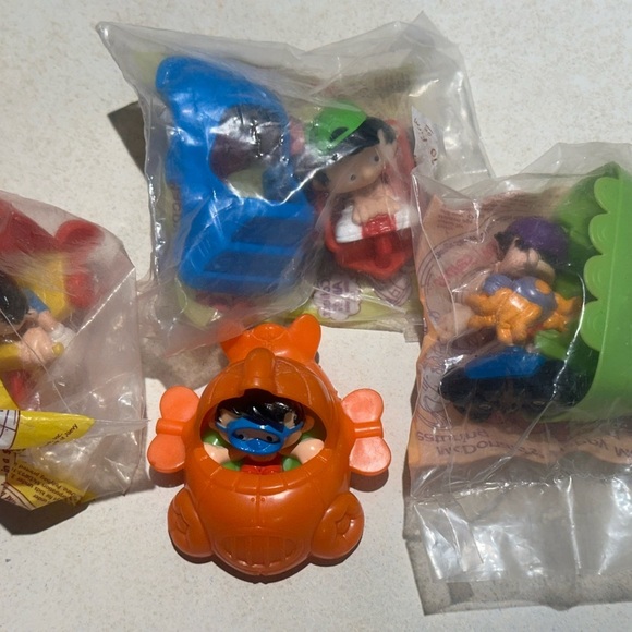 BOBBY’S WORLD 1994 Vintage McDonald’s Happy Meal 4 Toy Collection Full Set - Picture 3 of 8
